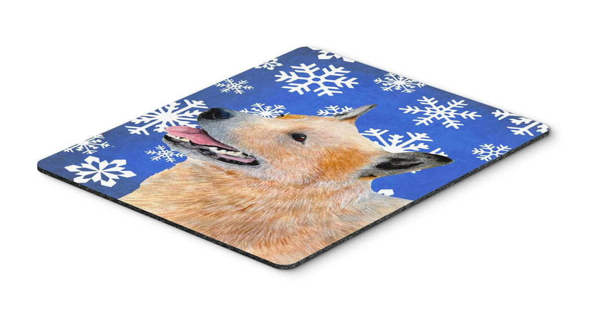 Australian Cattle Dog Winter Snowflakes Holiday Mouse Pad, Hot Pad or Trivet by Caroline&#39;s Treasures