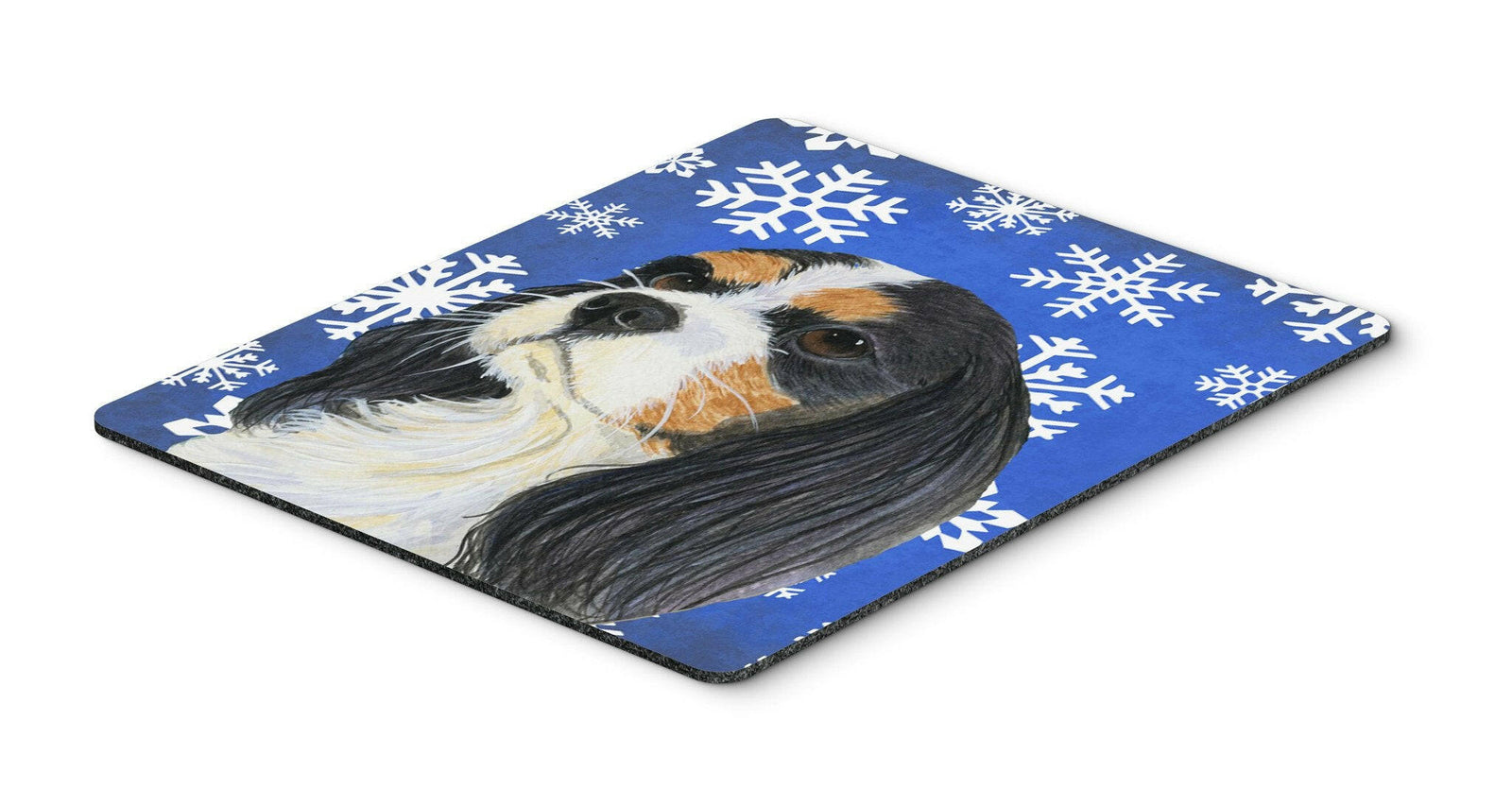 Cavalier Spaniel Winter Snowflakes Holiday Mouse Pad, Hot Pad or Trivet by Caroline's Treasures