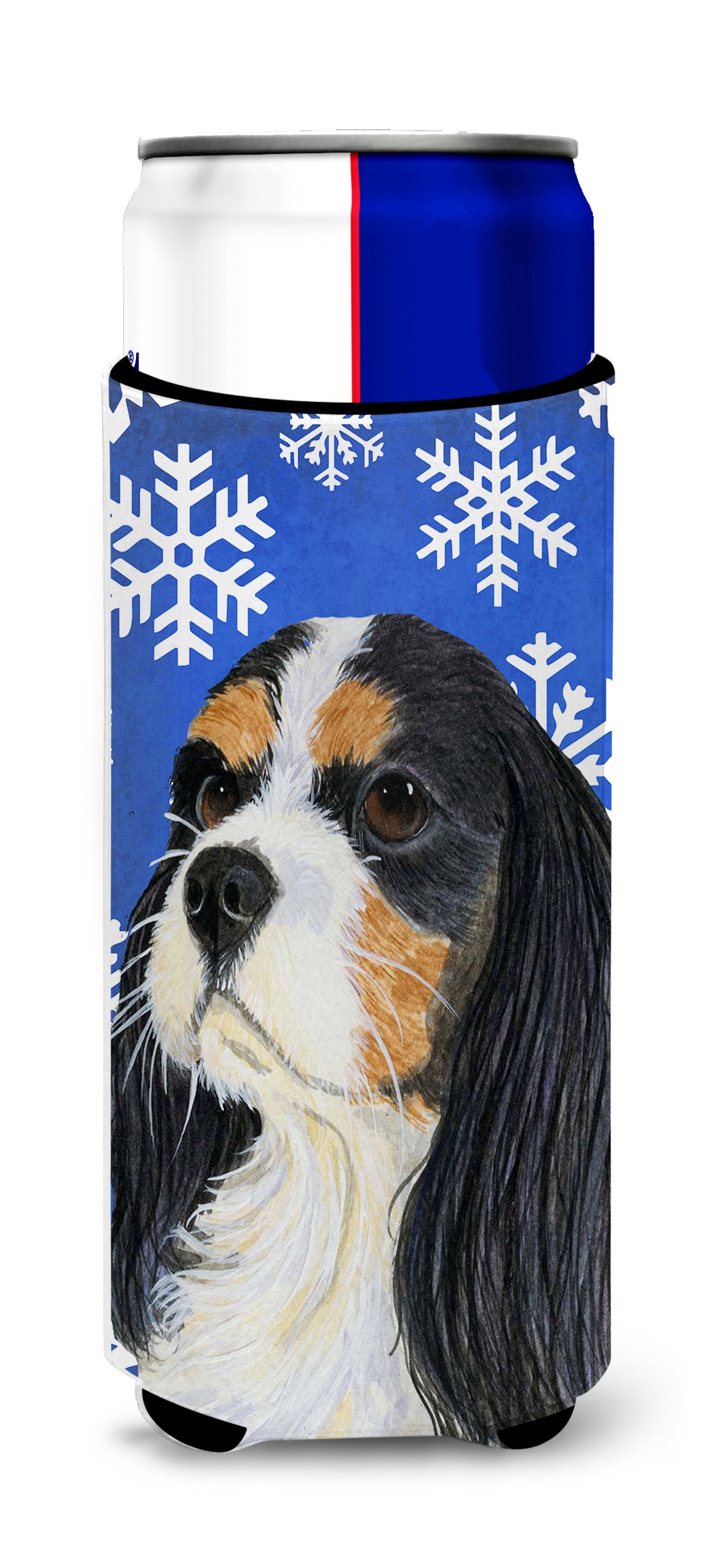 Cavalier Spaniel Winter Snowflakes Holiday Ultra Beverage Insulators for slim cans LH9279MUK