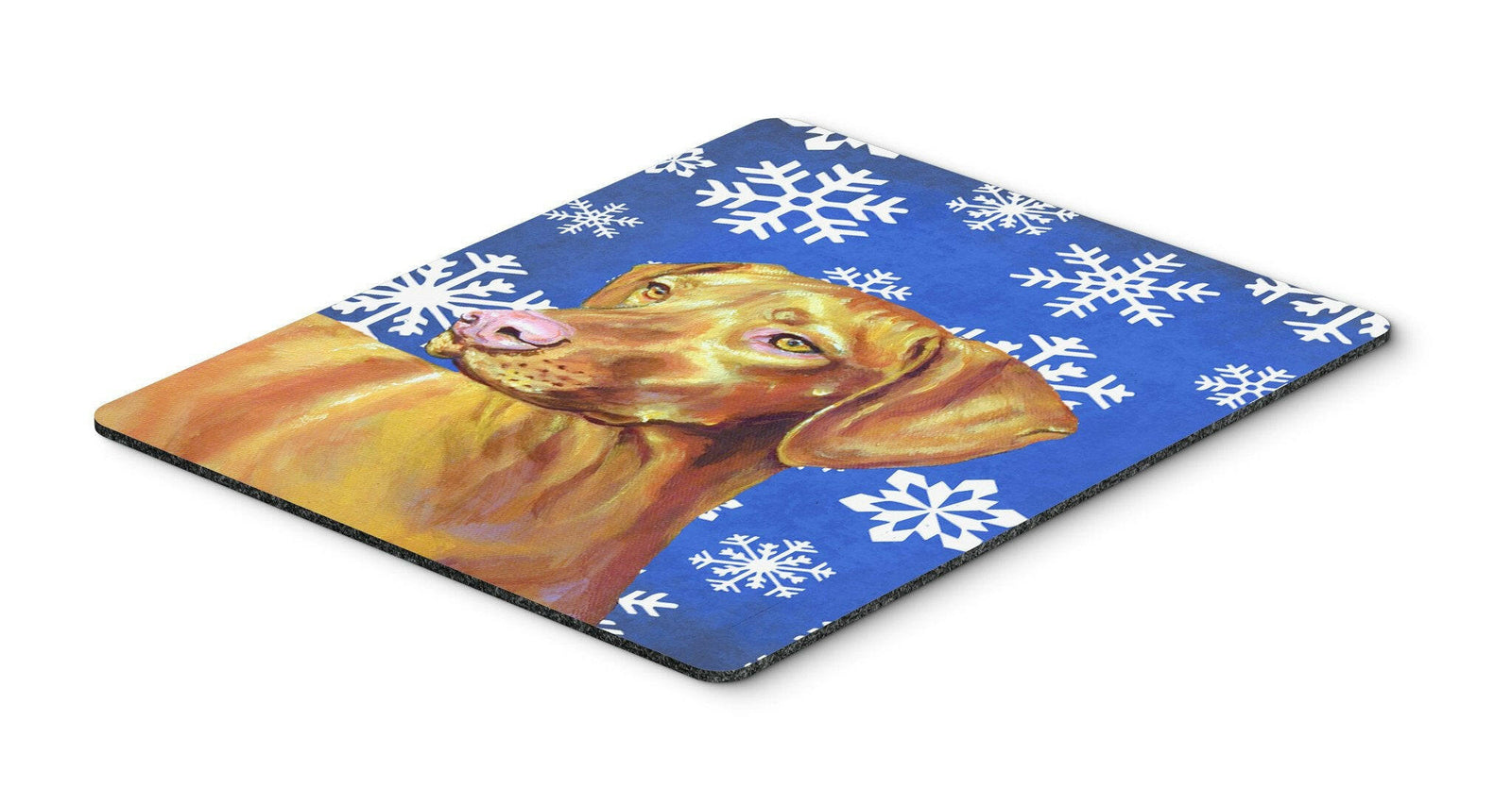 Vizsla Winter Snowflakes Holiday Mouse Pad, Hot Pad or Trivet by Caroline's Treasures