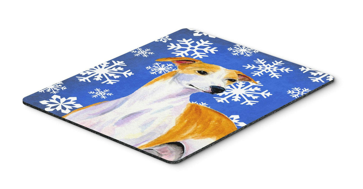 Whippet Winter Snowflakes Holiday Mouse Pad, Hot Pad or Trivet by Caroline&#39;s Treasures