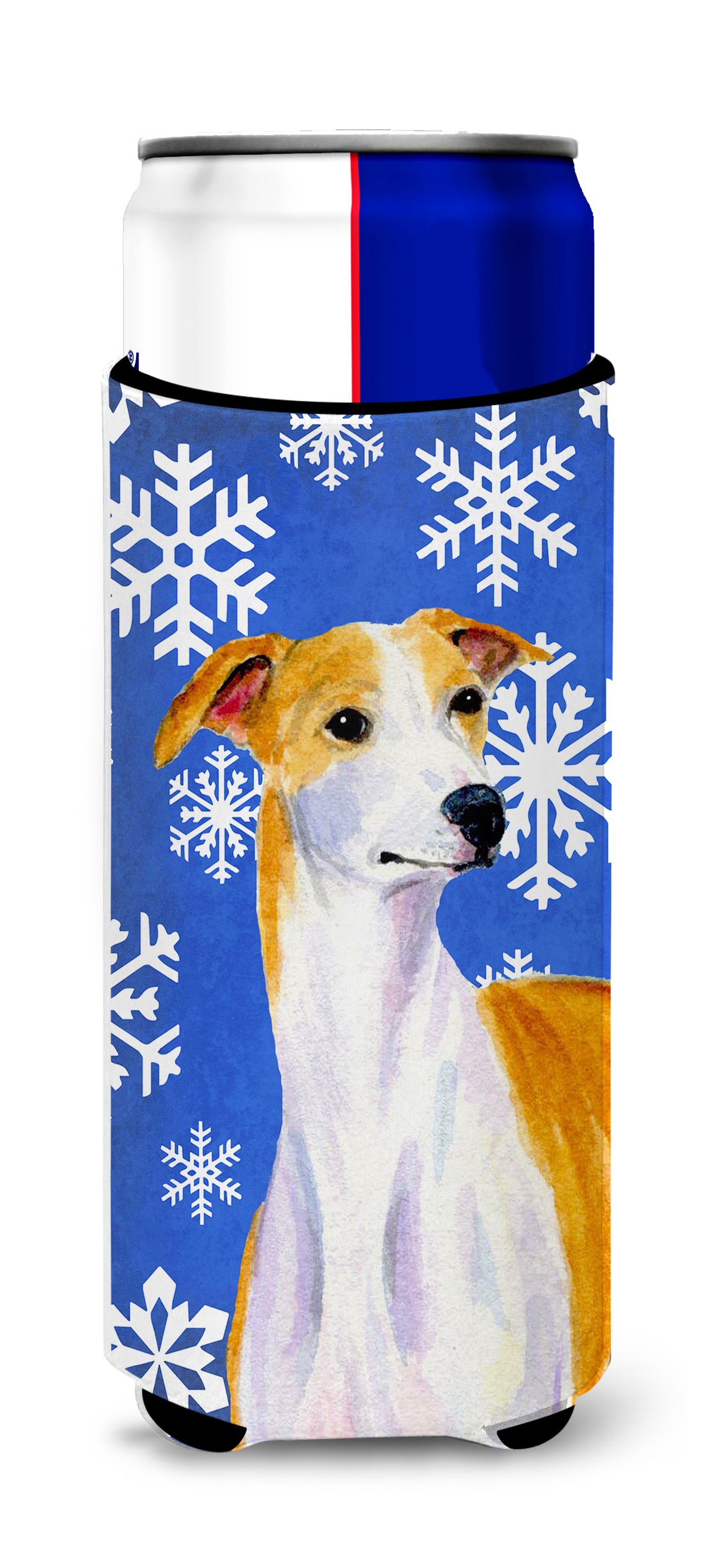 Whippet Winter Snowflakes Holiday Ultra Beverage Insulators for slim cans LH9283MUK.