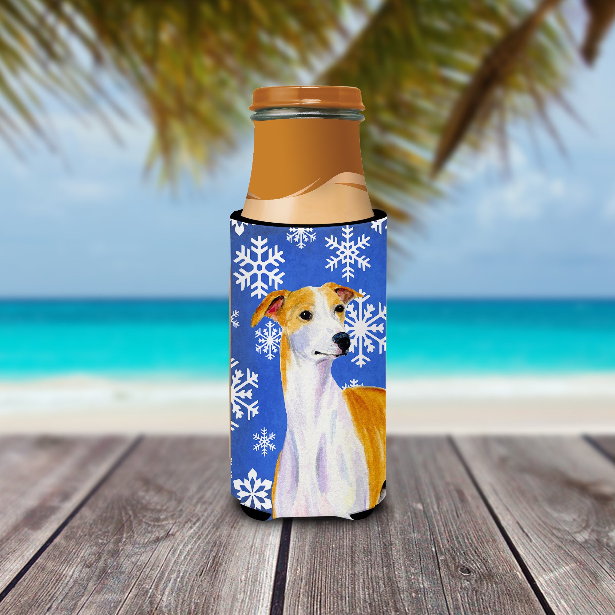 Whippet Winter Snowflakes Holiday Ultra Beverage Insulators for slim cans LH9283MUK