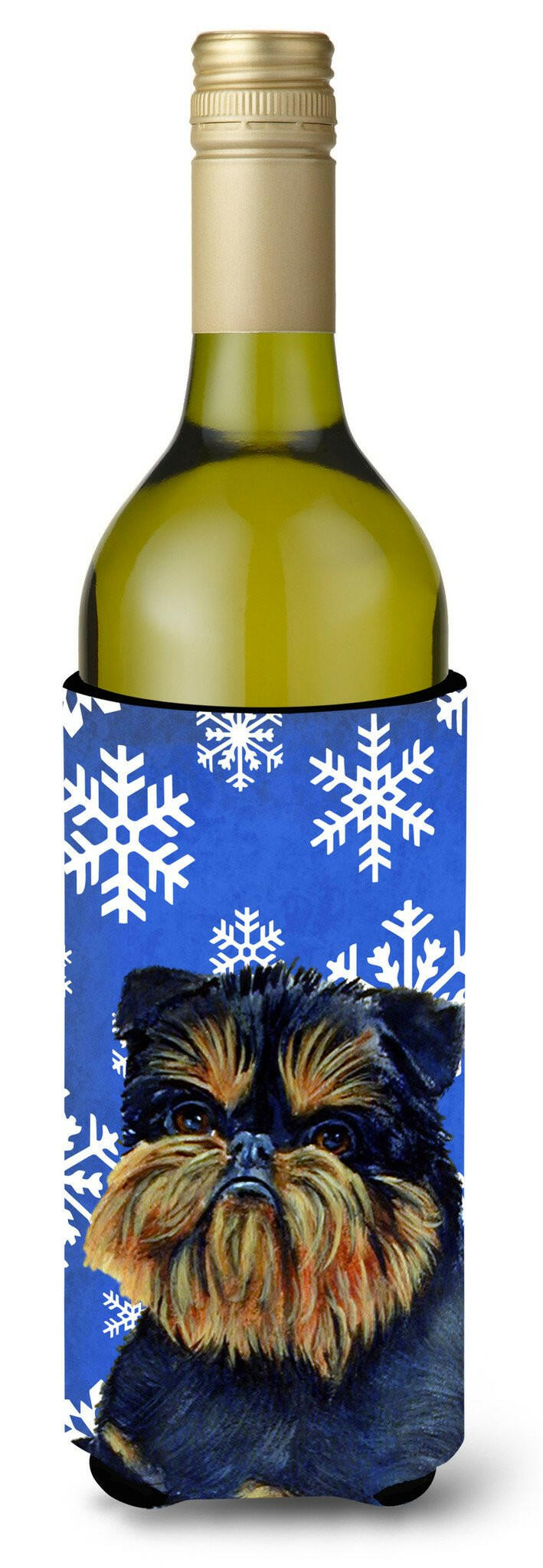 Brussels Griffon   Holiday Wine Bottle Beverage Insulator Beverage Insulator Hugger by Caroline&#39;s Treasures