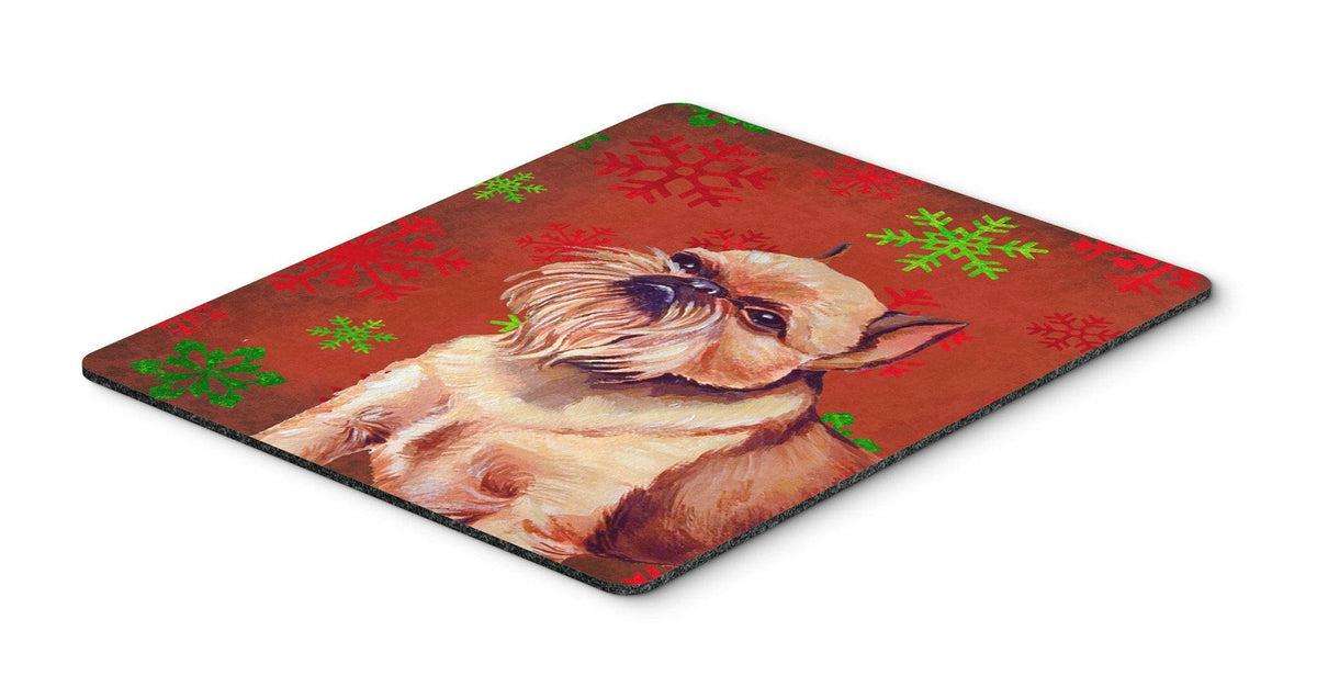 Brussels Griffon  Snowflakes Christmas Mouse Pad, Hot Pad or Trivet by Caroline&#39;s Treasures