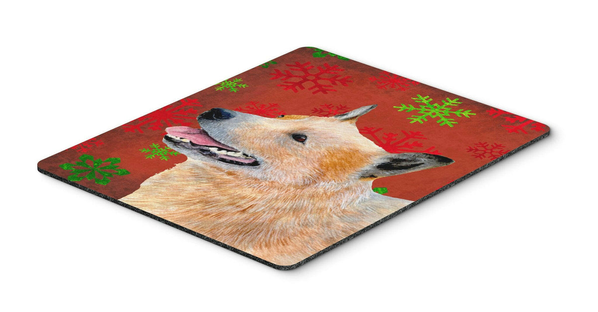 Australian Cattle Dog  Snowflakes Christmas Mouse Pad, Hot Pad or Trivet by Caroline&#39;s Treasures