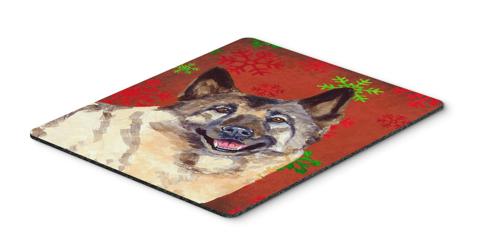 Norwegian Elkhound Snowflakes Holiday Christmas Mouse Pad, Hot Pad or Trivet by Caroline's Treasures
