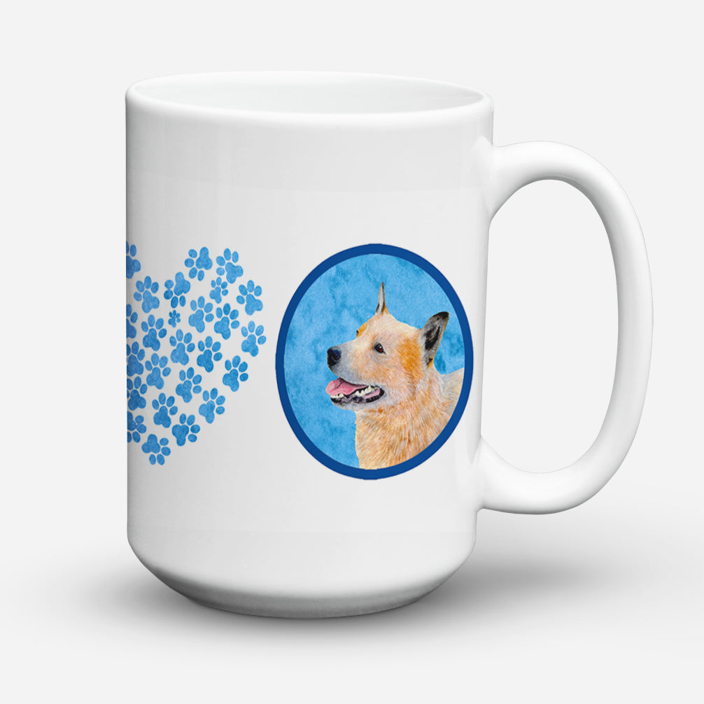 Australian Cattle Dog  Dishwasher Safe Microwavable Ceramic Coffee Mug 15 ounce