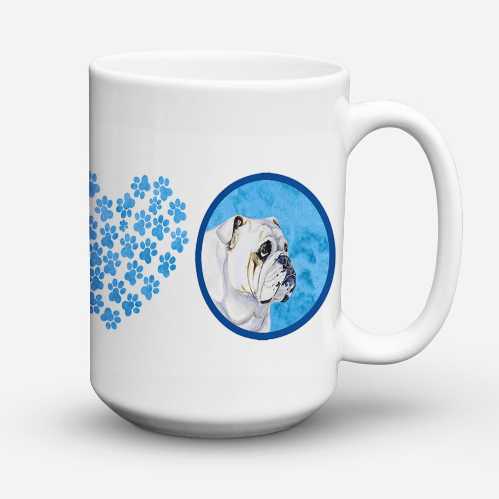 Bulldog English  Dishwasher Safe Microwavable Ceramic Coffee Mug 15 ounce  the-store.com.
