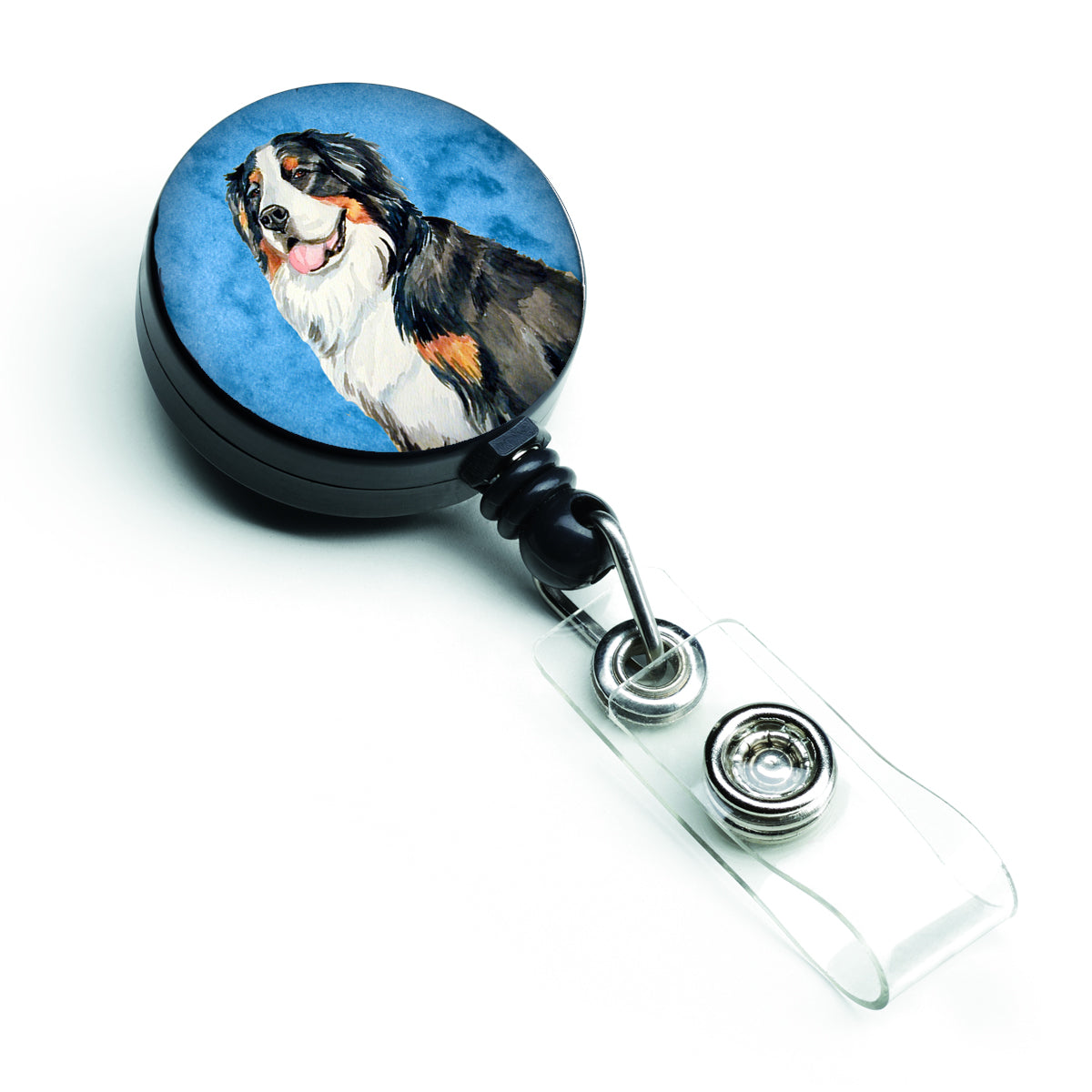 Blue Bernese Mountain Dog Retractable Badge Reel LH9379BUBR