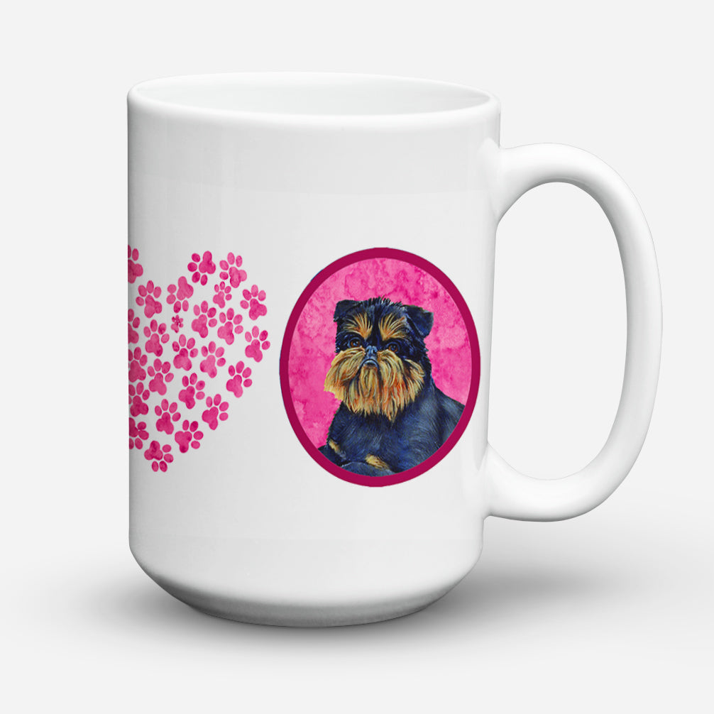 Brussels Griffon  Dishwasher Safe Microwavable Ceramic Coffee Mug 15 ounce  the-store.com.