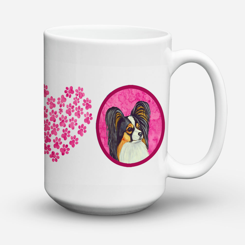 Papillon  Dishwasher Safe Microwavable Ceramic Coffee Mug 15 ounce