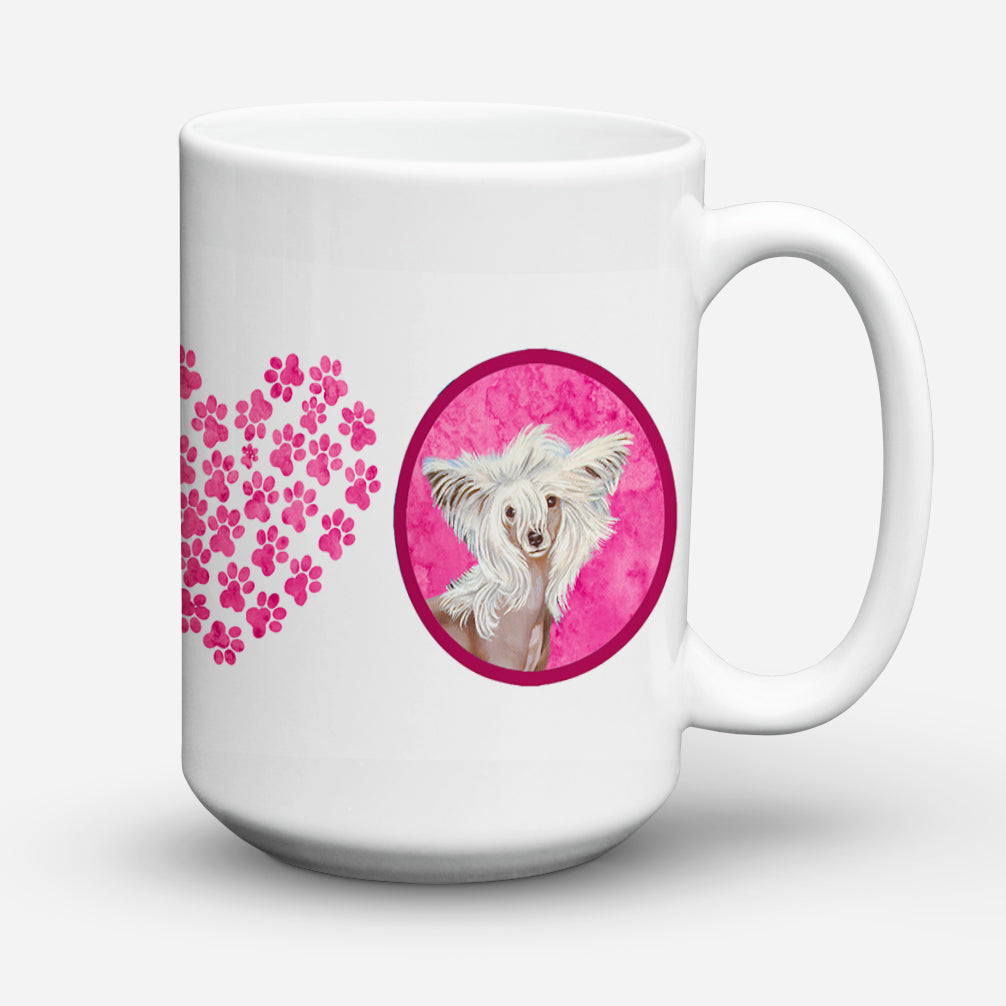 Chinese Crested  Dishwasher Safe Microwavable Ceramic Coffee Mug 15 ounce  the-store.com.