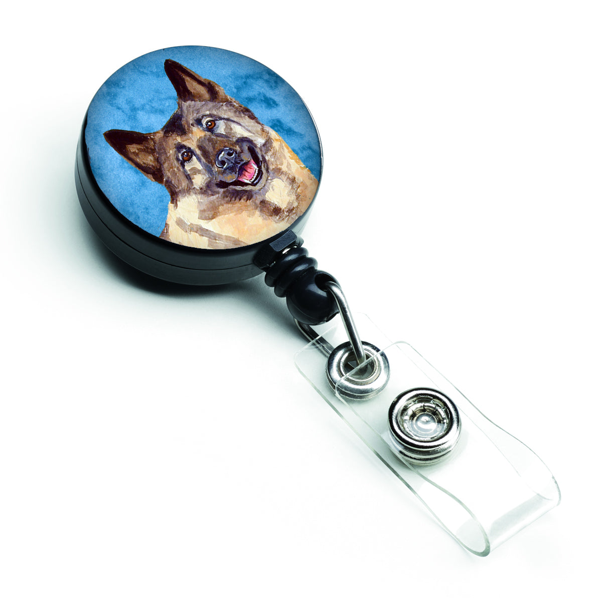 Blue Norwegian Elkhound Retractable Badge Reel LH9398BUBR