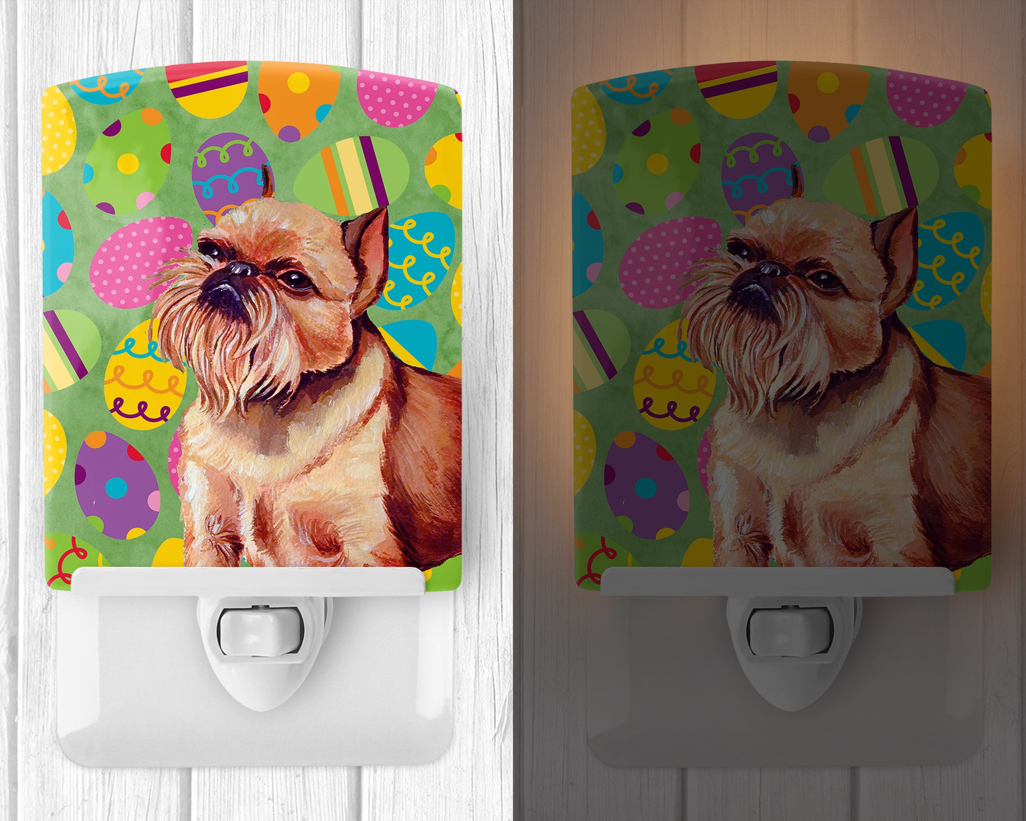 Brussels Griffon Easter Eggtravaganza Ceramic Night Light LH9404CNL - the-store.com