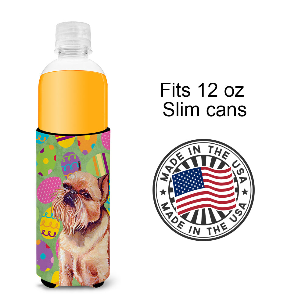 Brussels Griffon Easter Eggtravaganza Ultra Beverage Insulators for slim cans LH9404MUK.