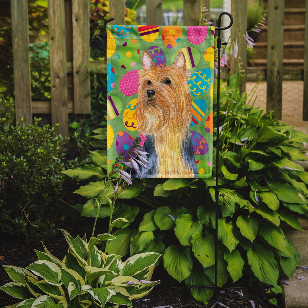 Silky Terrier Easter Eggtravaganza Flag Garden Size  the-store.com.