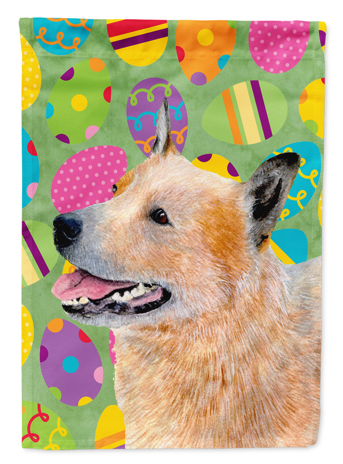 Australian Cattle Dog Easter Eggtravaganza Flag Garden Size  the-store.com.