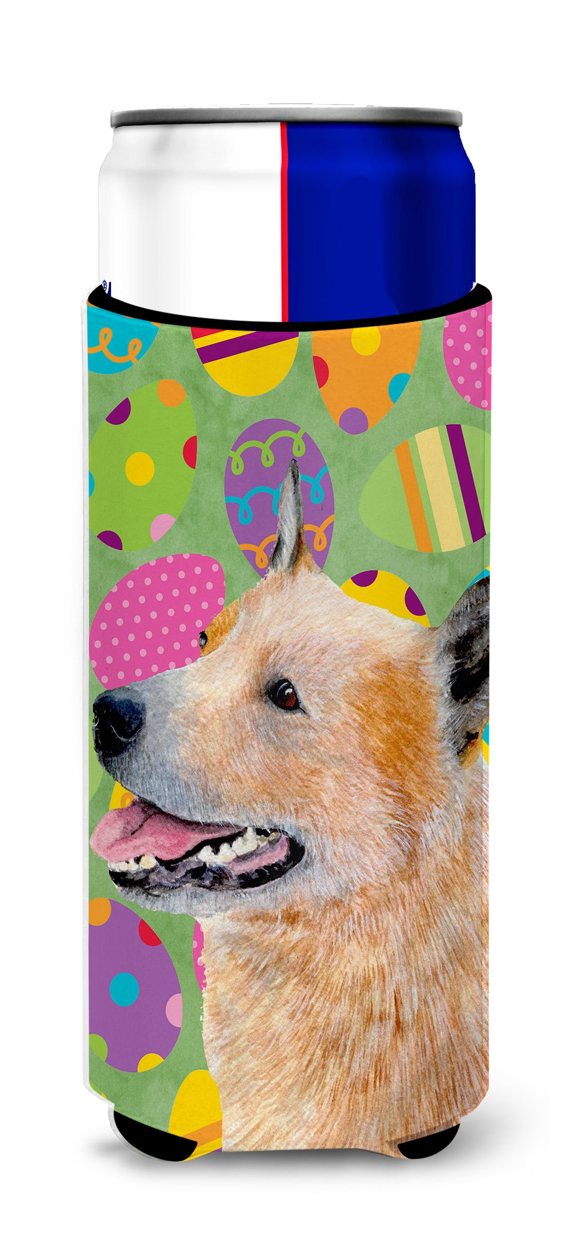Australian Cattle Dog Easter Eggtravaganza Ultra Beverage Insulators for slim cans LH9407MUK.