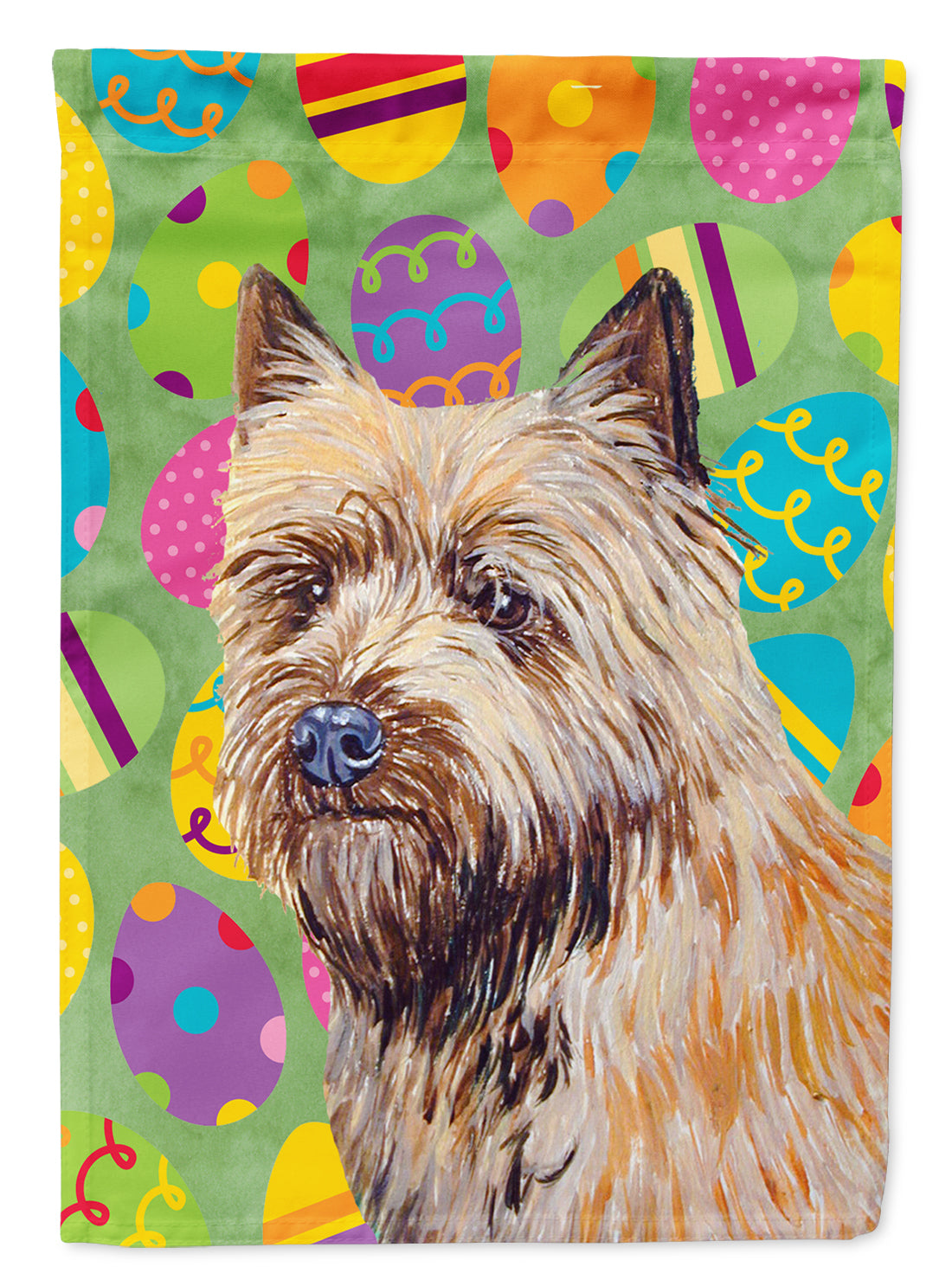 Cairn Terrier Easter Eggtravaganza Flag Canvas House Size