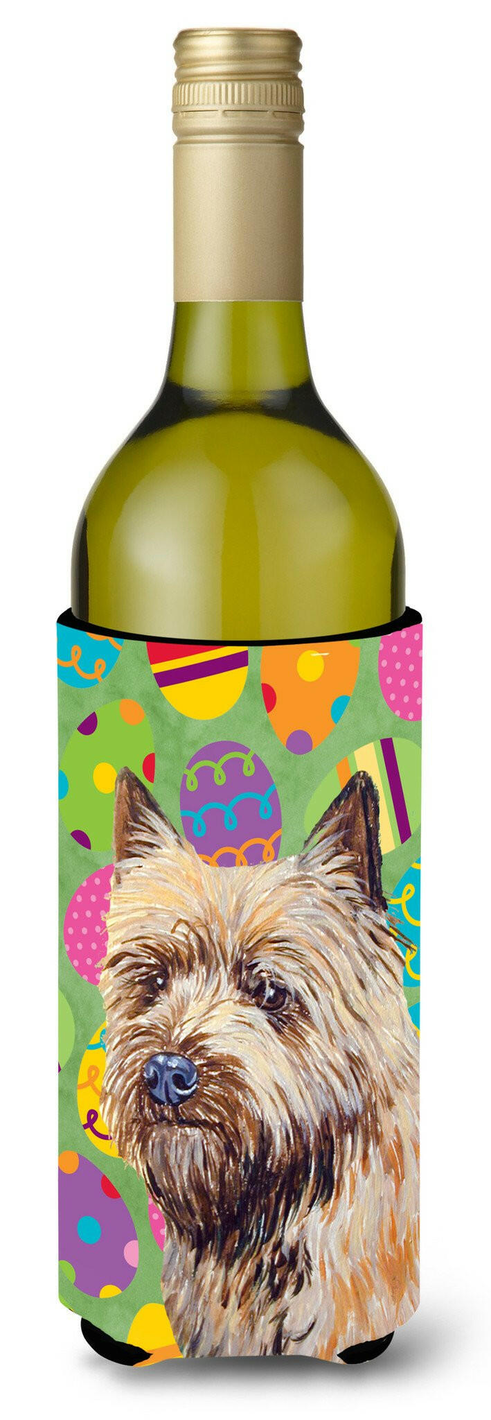 Cairn Terrier Easter Eggtravaganza Wine Bottle Beverage Insulator Beverage Insulator Hugger by Caroline&#39;s Treasures