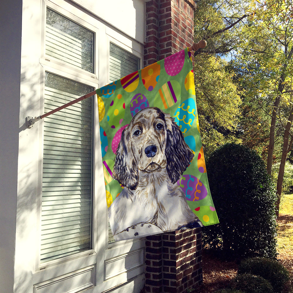 English Setter Easter Eggtravaganza Flag Canvas House Size