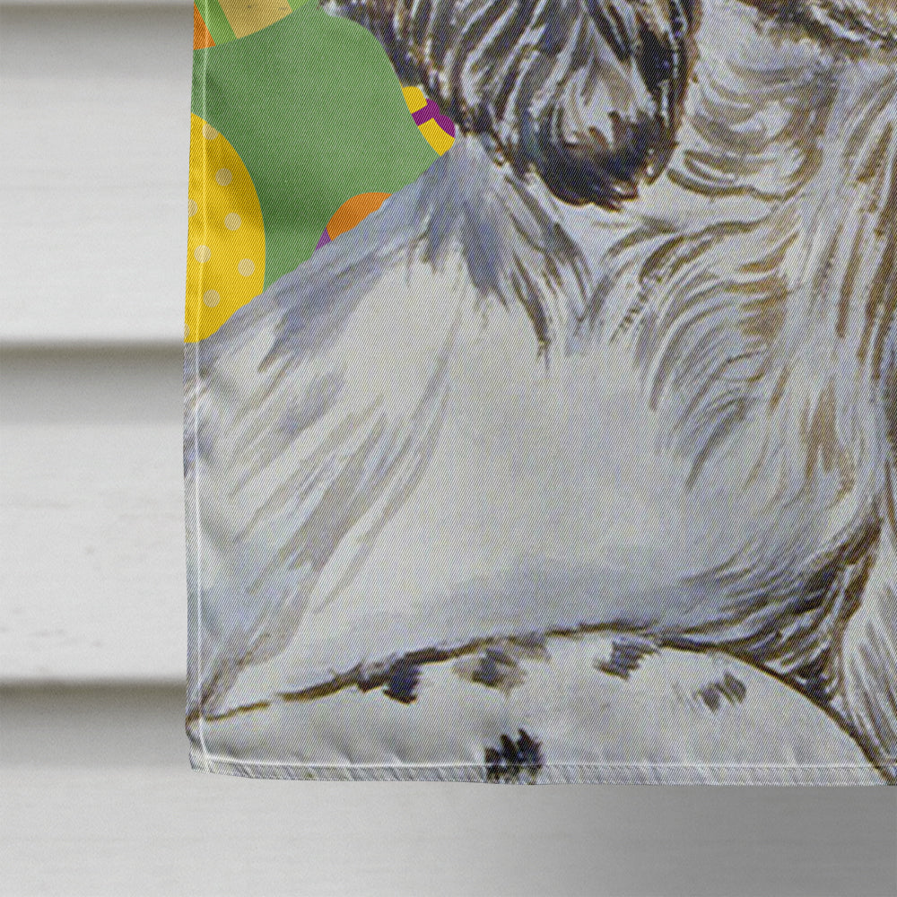 English Setter Easter Eggtravaganza Flag Canvas House Size  the-store.com.