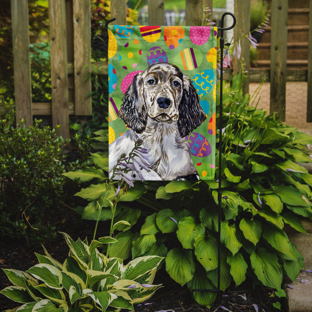 English Setter Easter Eggtravaganza Flag Garden Size  the-store.com.