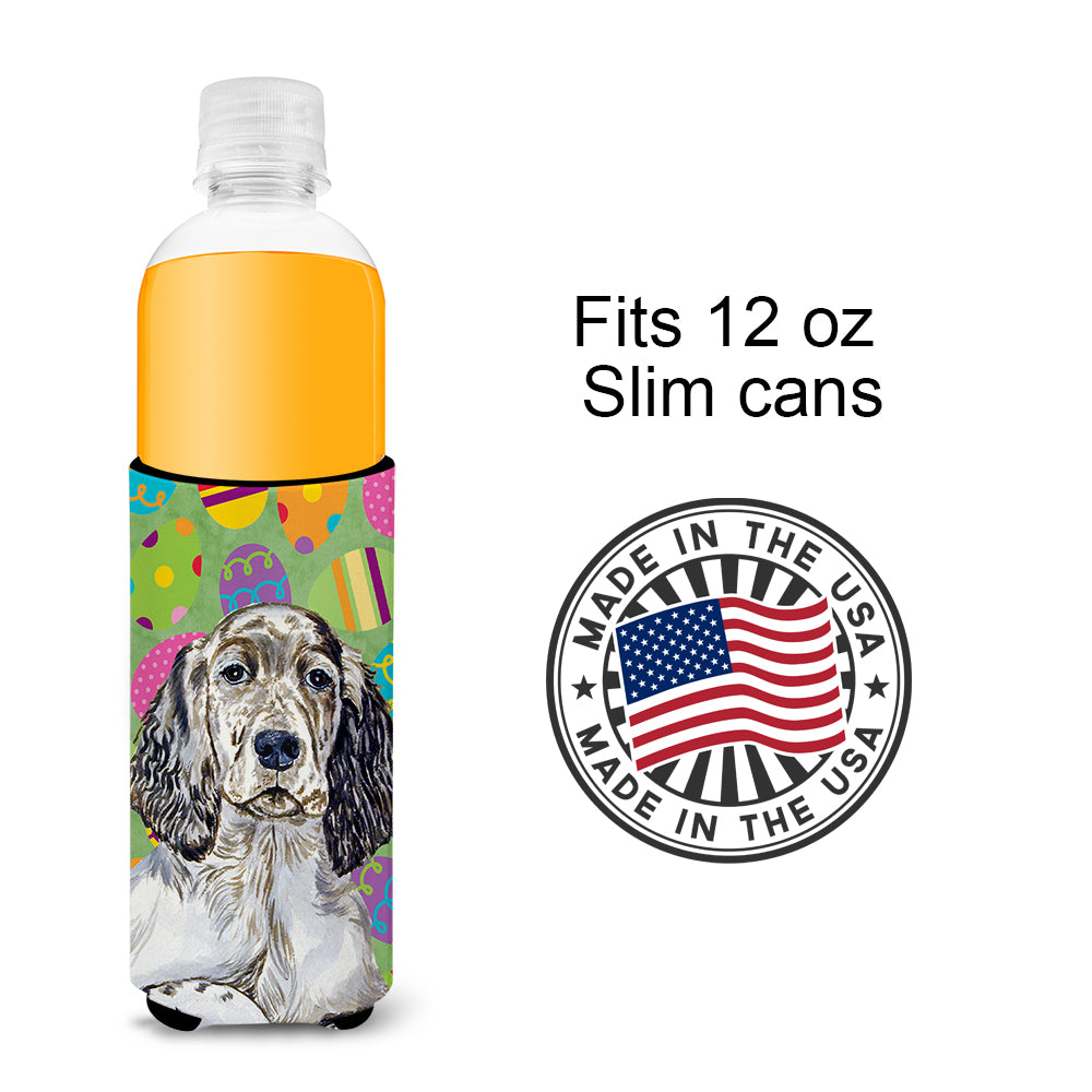 English Setter Easter Eggtravaganza Ultra Beverage Insulators for slim cans LH9412MUK.