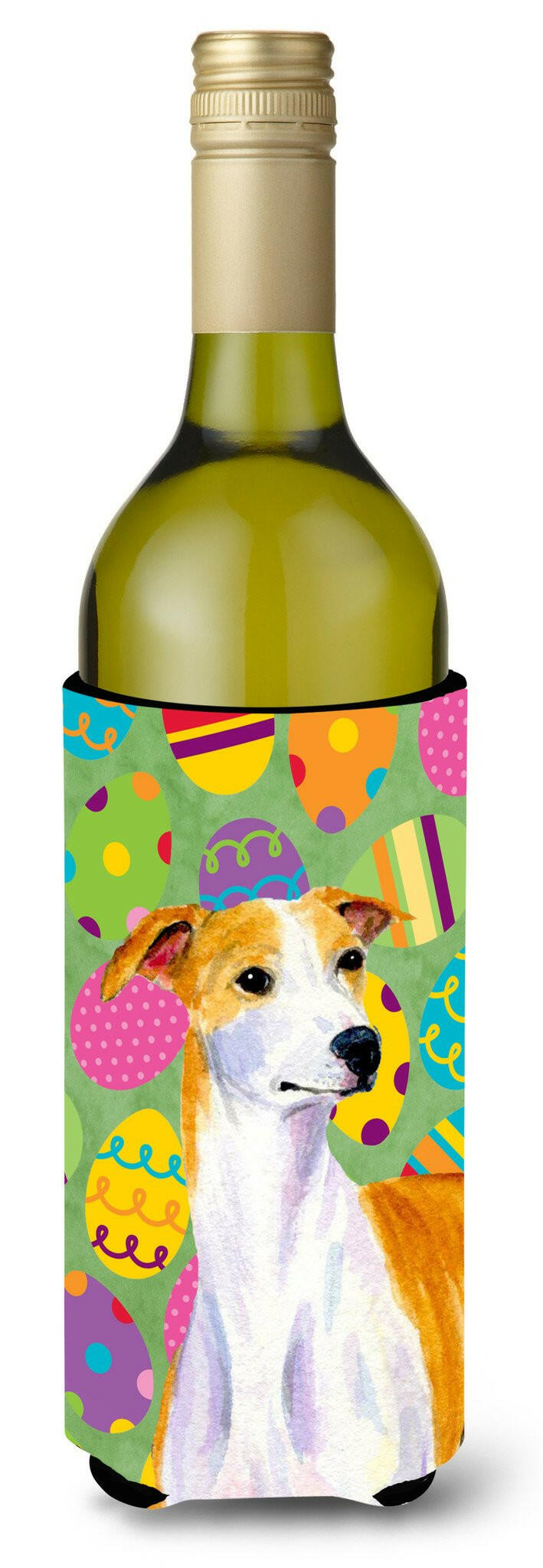 Whippet Easter Eggtravaganza Wine Bottle Beverage Insulator Beverage Insulator Hugger by Caroline&#39;s Treasures