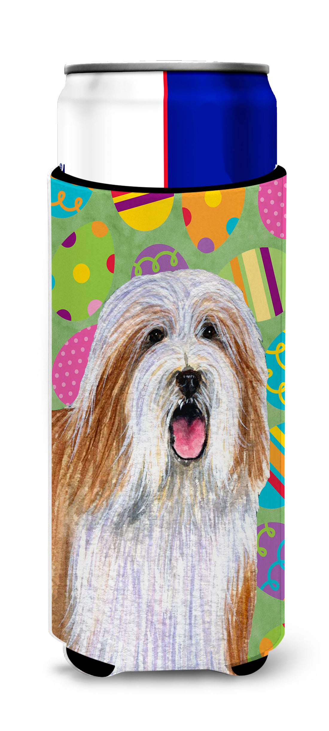 Bearded Collie Easter Eggtravaganza Ultra Beverage Insulators for slim cans LH9420MUK.