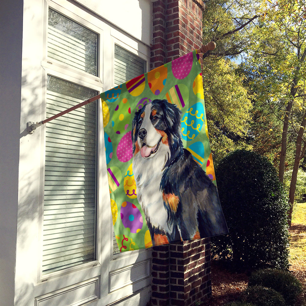 Bernese Mountain Dog Easter Eggtravaganza Flag Canvas House Size  the-store.com.