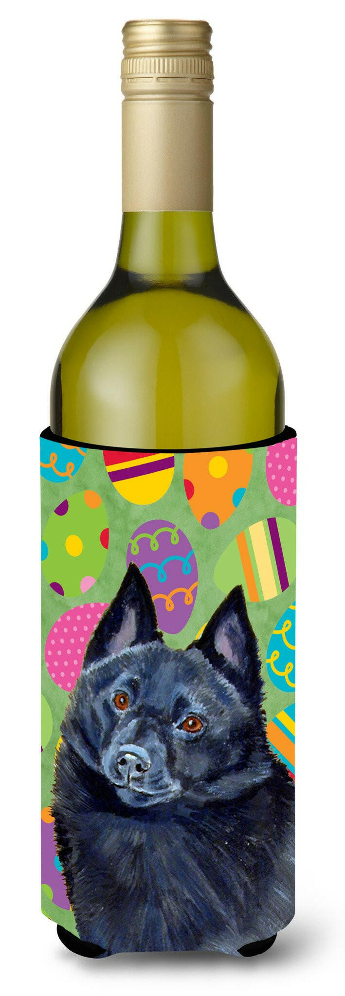 Schipperke Easter Eggtravaganza Wine Bottle Beverage Insulator Beverage Insulator Hugger by Caroline&#39;s Treasures