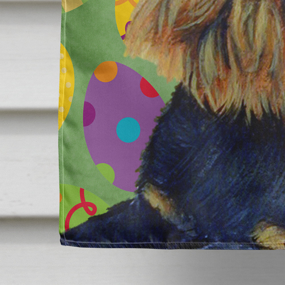 Brussels Griffon Easter Eggtravaganza Flag Canvas House Size  the-store.com.
