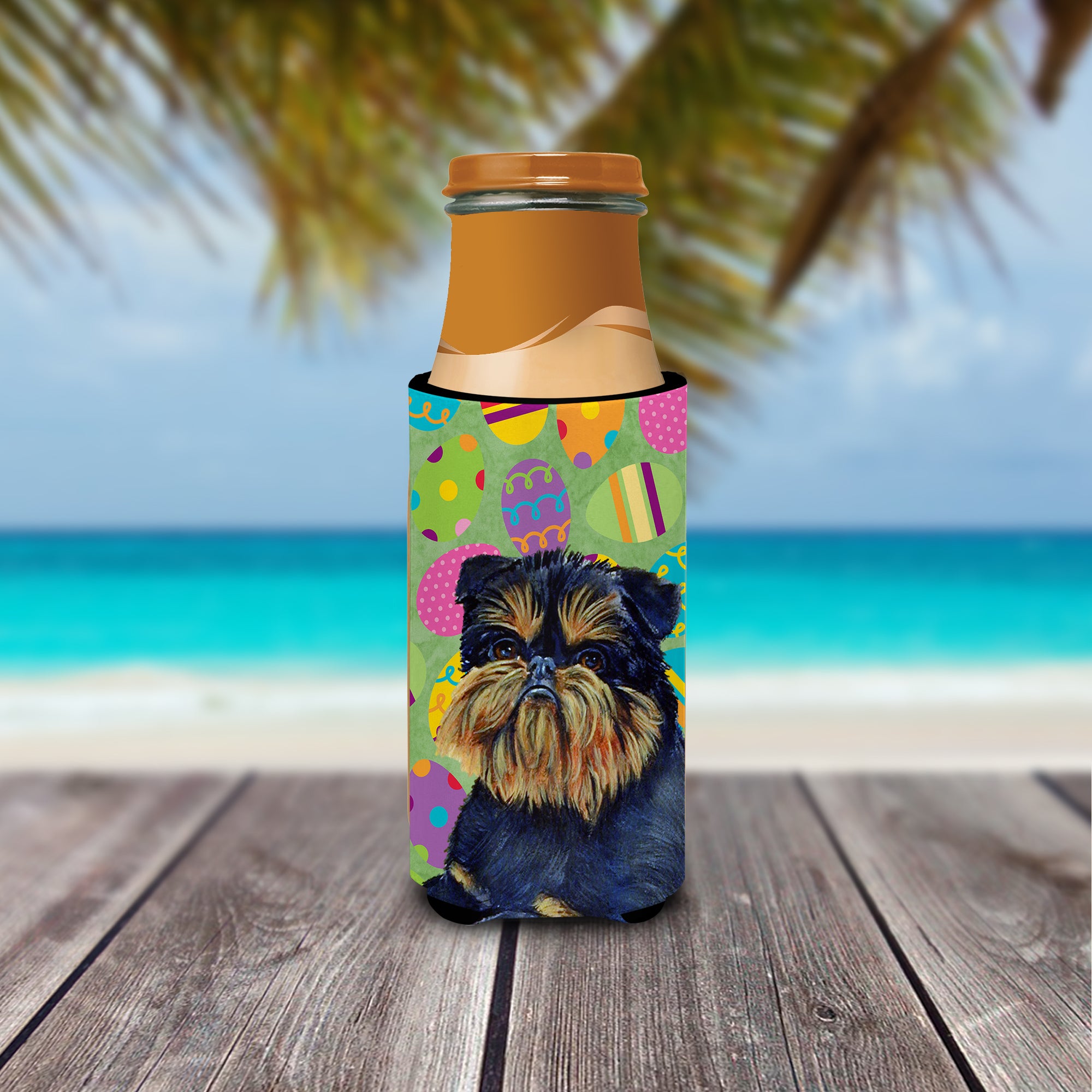 Brussels Griffon Easter Eggtravaganza Ultra Beverage Insulators for slim cans LH9433MUK.