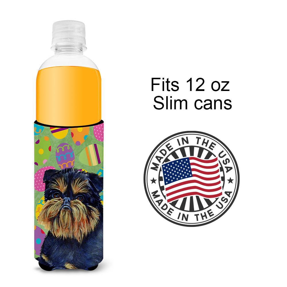 Brussels Griffon Easter Eggtravaganza Ultra Beverage Insulators for slim cans LH9433MUK.
