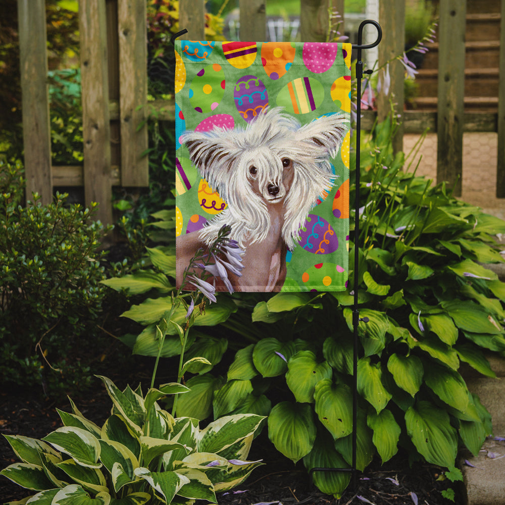 Chinese Crested Easter Eggtravaganza Flag Garden Size  the-store.com.