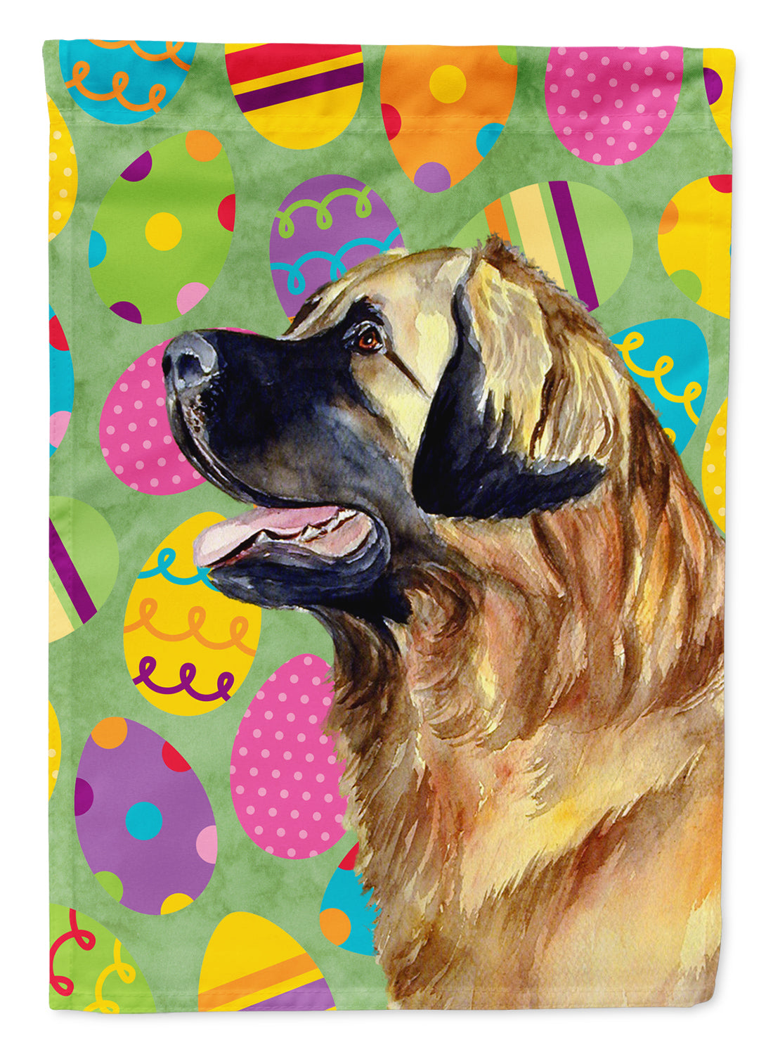 Leonberger Easter Eggtravaganza Flag Canvas House Size