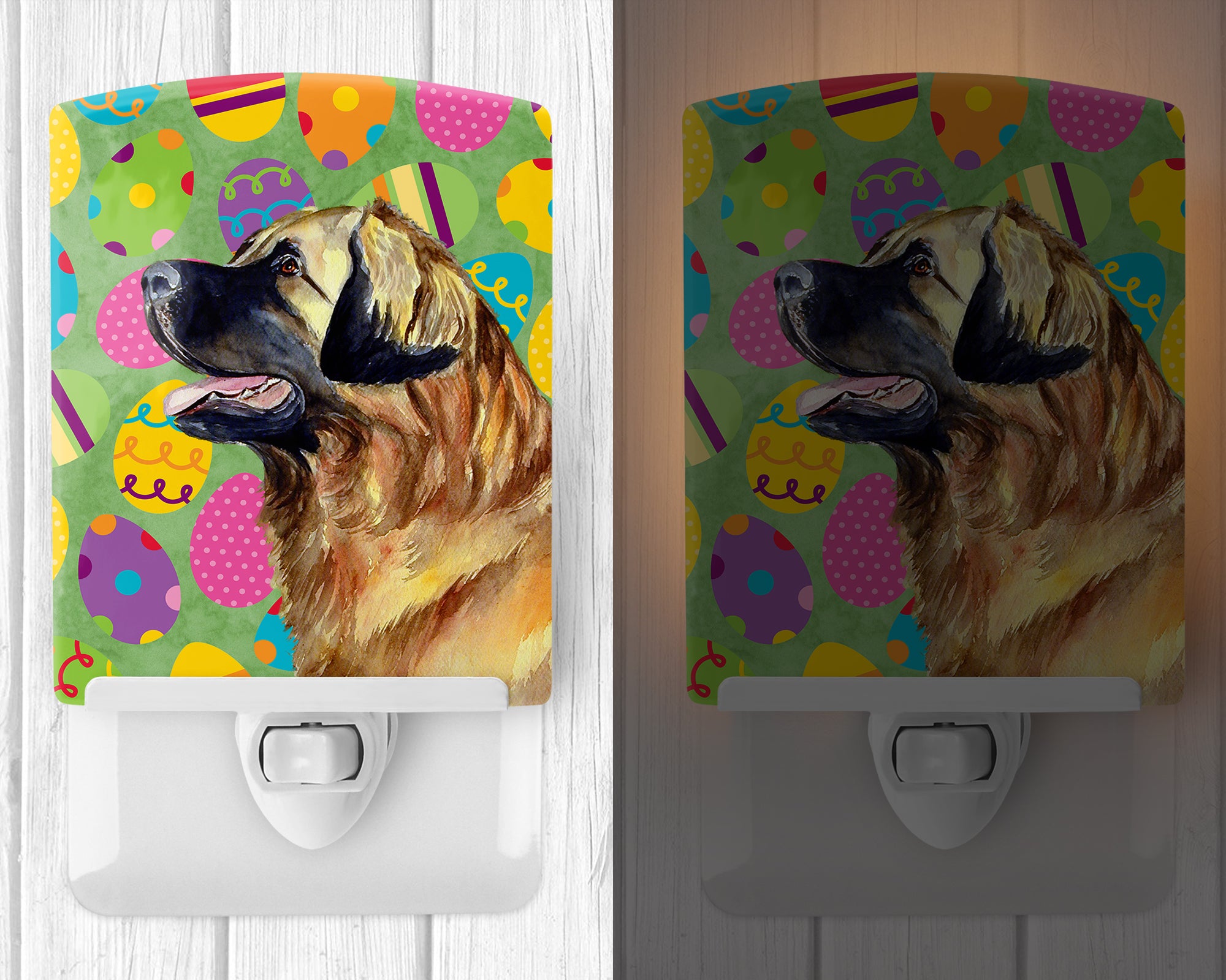 Leonberger Easter Eggtravaganza Ceramic Night Light LH9438CNL - the-store.com