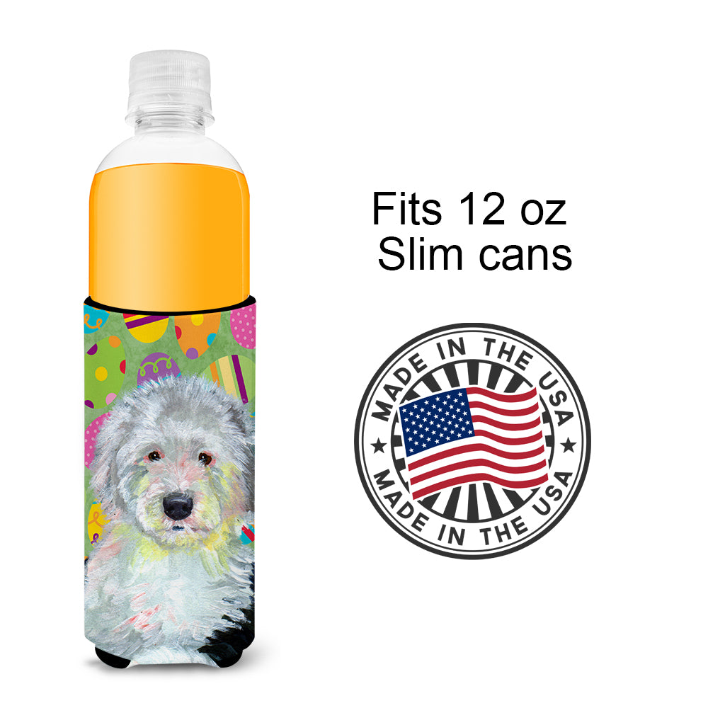 Old English Sheepdog Easter Eggtravaganza Ultra Beverage Insulators for slim cans LH9441MUK.