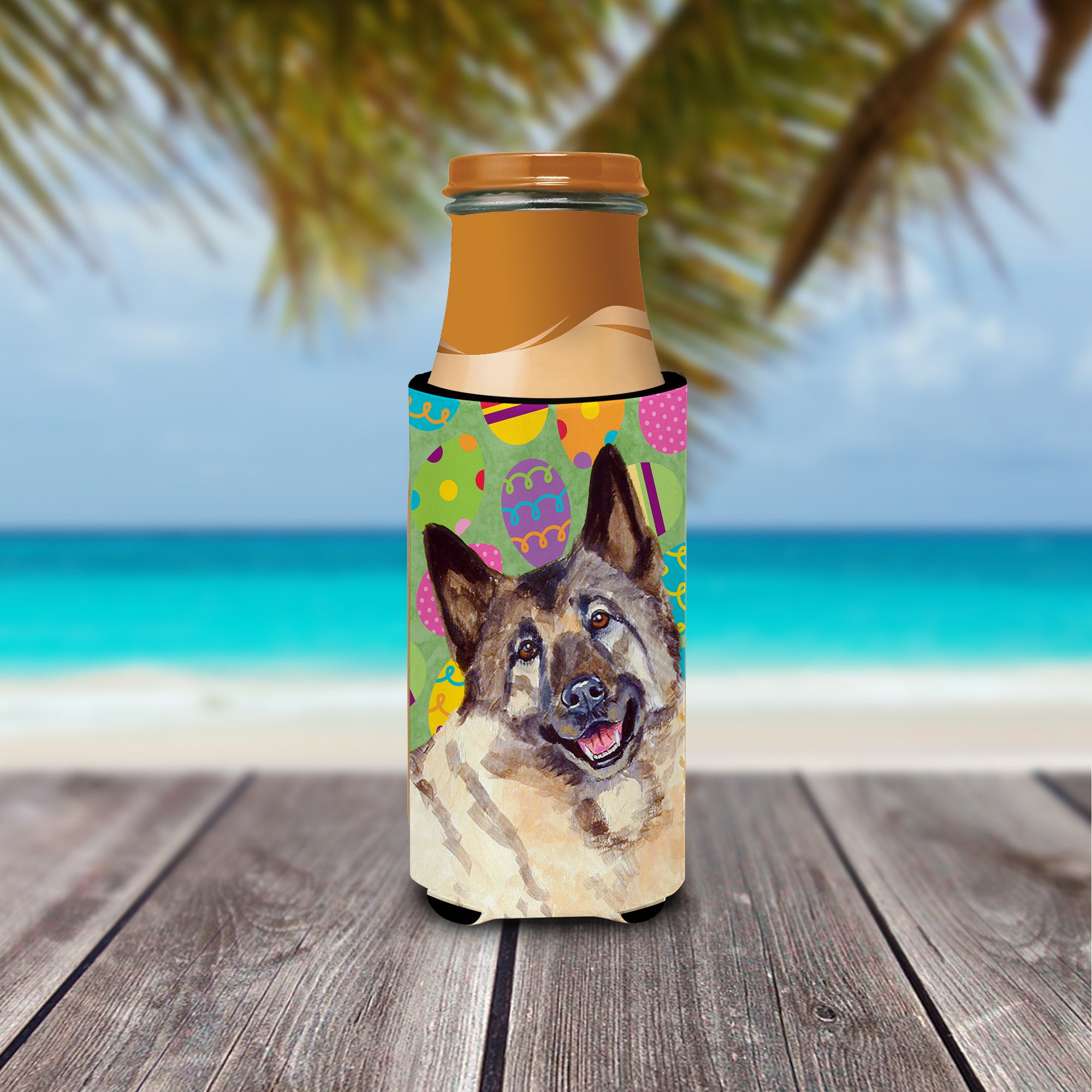 Norwegian Elkhound Easter Eggtravaganza Ultra Beverage Isolateurs pour canettes minces LH9443MUK