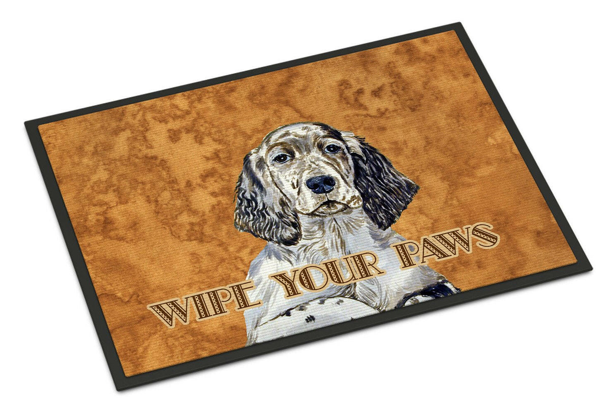English Setter Wipe your Paws Indoor or Outdoor Mat 18x27 LH9446MAT - the-store.com