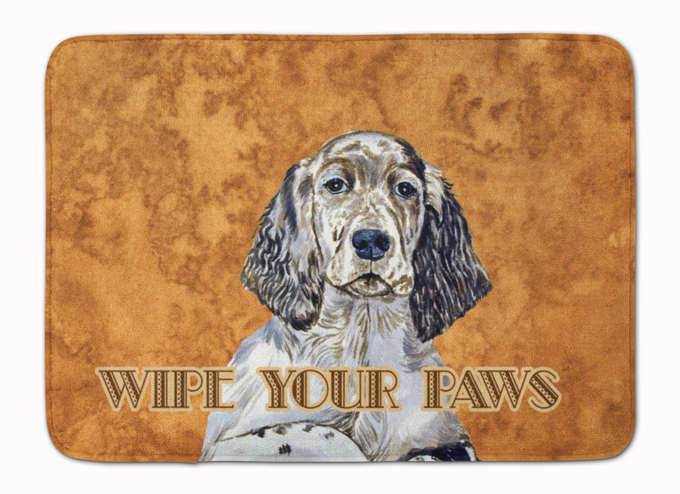 English Setter Wipe your Paws  Machine Washable Memory Foam Mat LH9446RUG - the-store.com