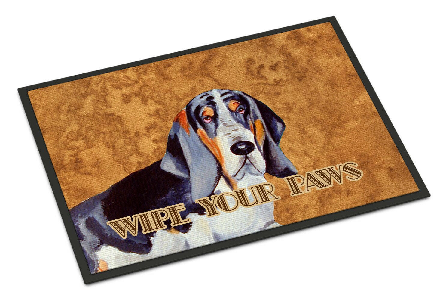 Basset Hound Wipe your Paws Indoor or Outdoor Mat 24x36 LH9448JMAT - the-store.com