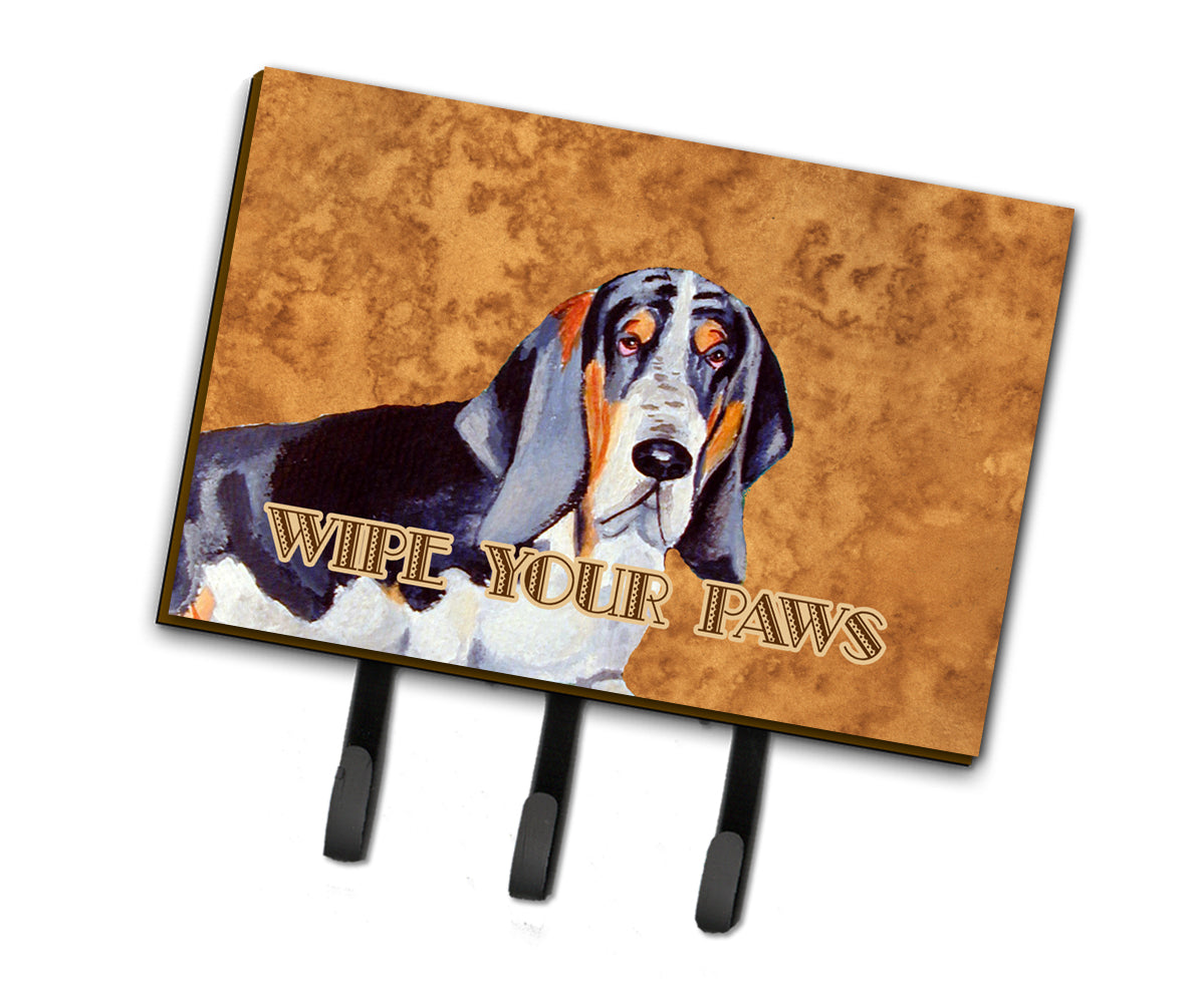 Basset Hound Wipe your Paws Leash or Key Holder  the-store.com.