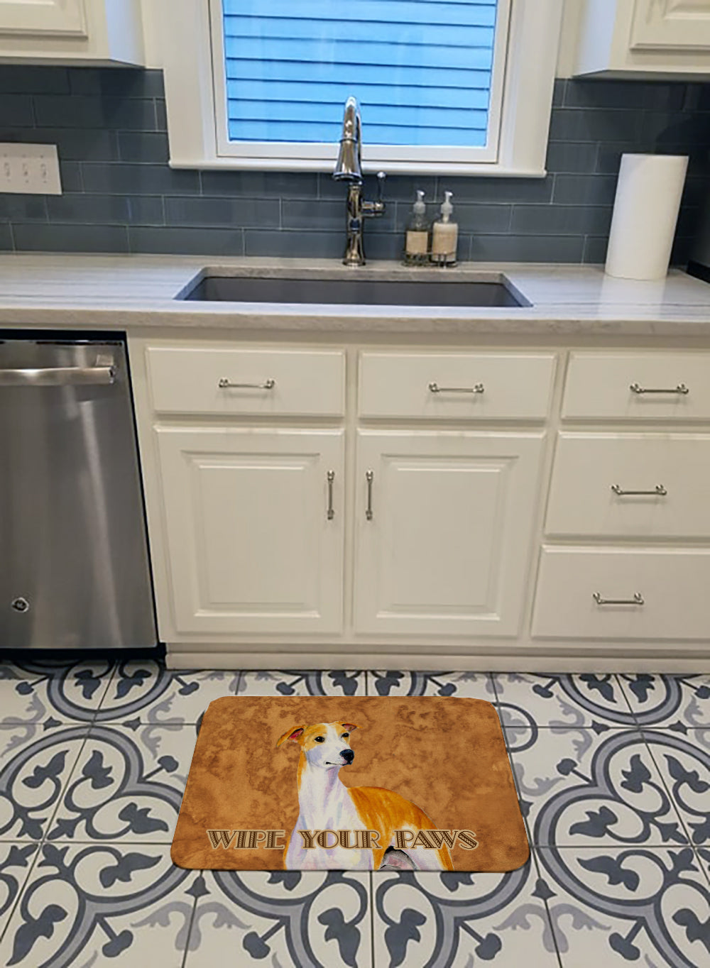 Whippet Wipe your Paws Machine Washable Memory Foam Mat LH9449RUG - the-store.com