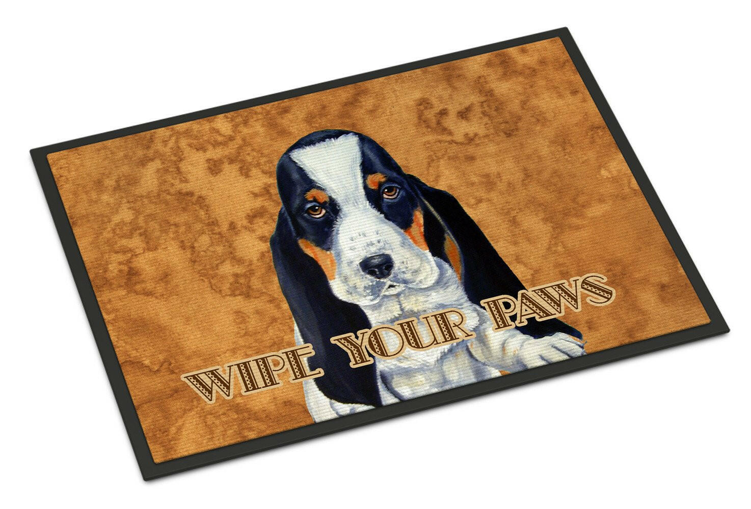 Basset Hound Wipe your Paws Indoor or Outdoor Mat 24x36 LH9450JMAT - the-store.com