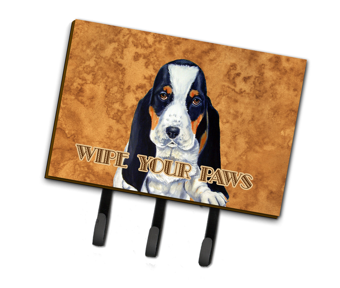 Basset Hound Wipe your Paws Leash or Key Holder  the-store.com.
