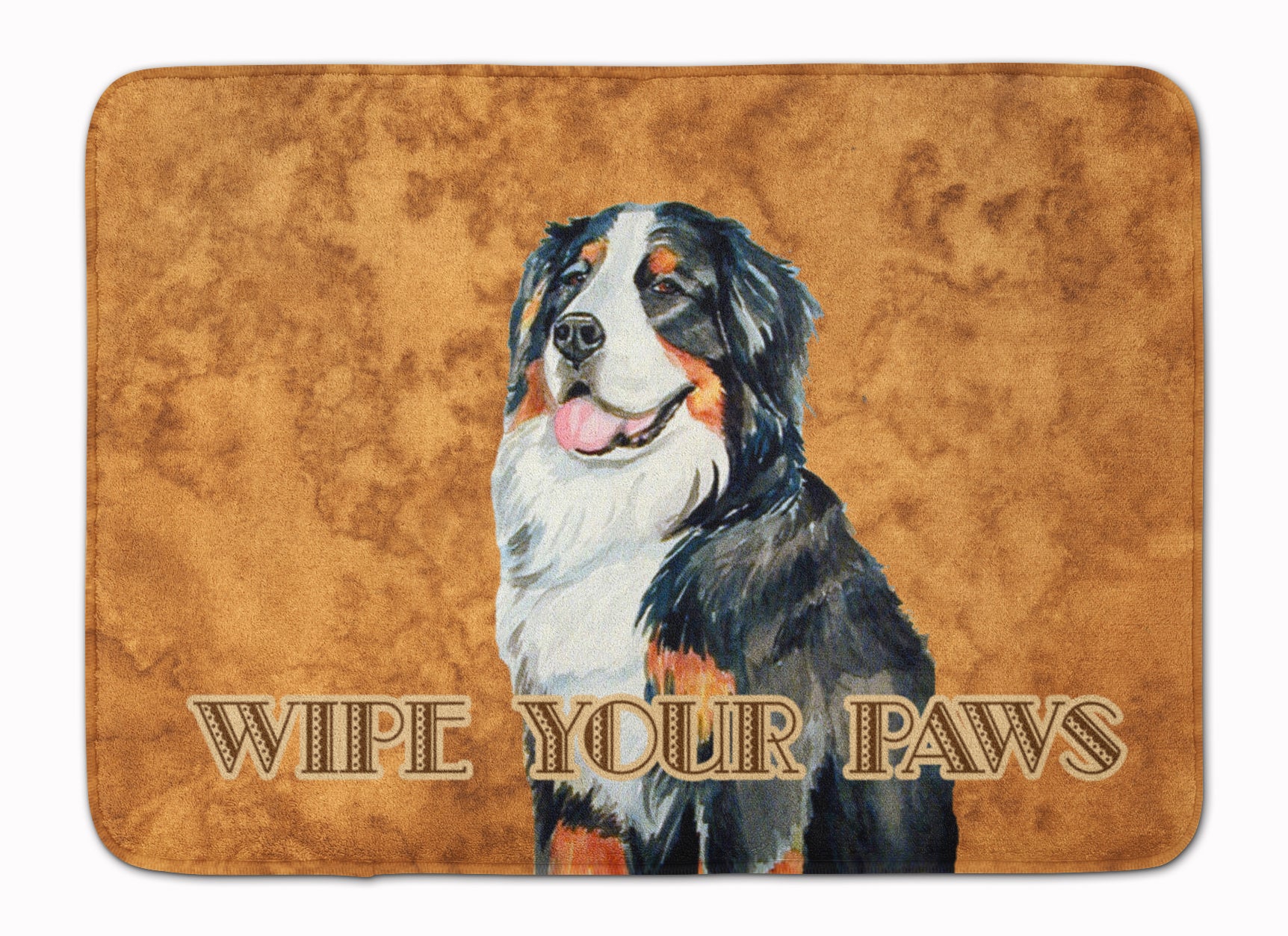 Bernese Mountain Dog Wipe your Paws Machine Washable Memory Foam Mat LH9452RUG - the-store.com