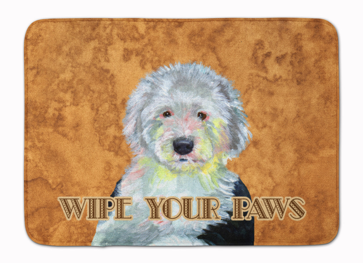Old English Sheepdog Wipe your Paws Machine Washable Memory Foam Mat LH9457RUG - the-store.com
